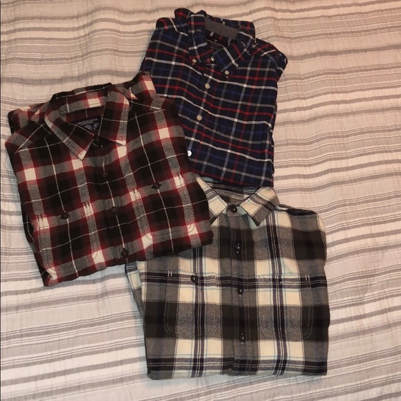 American Eagle Outfitters Other - Men’s American Eagle 3-Pack Flannels